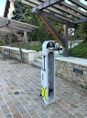 Ralentisseurs Chemin de la Fruitière Enrichissement de l’équipement de la halte cycliste ViaRhôna Chevrier